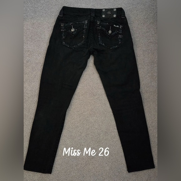 Miss Me Black Skinny Jeans - Picture 2 of 4